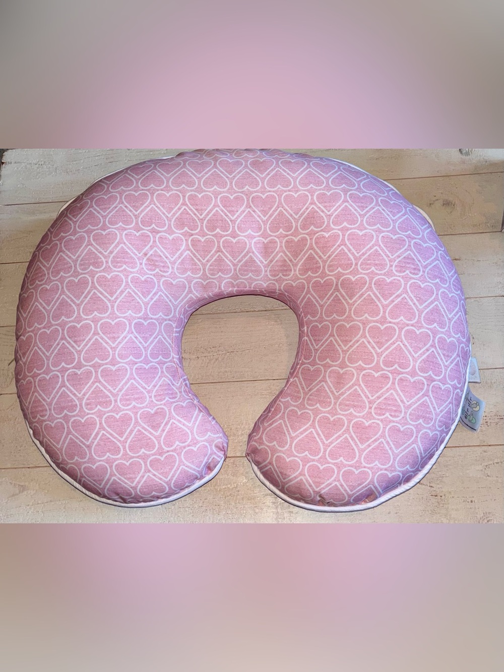 Pink Hearts Boppy Pillow
